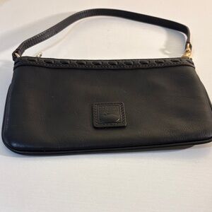 Dooney & Bourke Black Leather vintage small wristlet